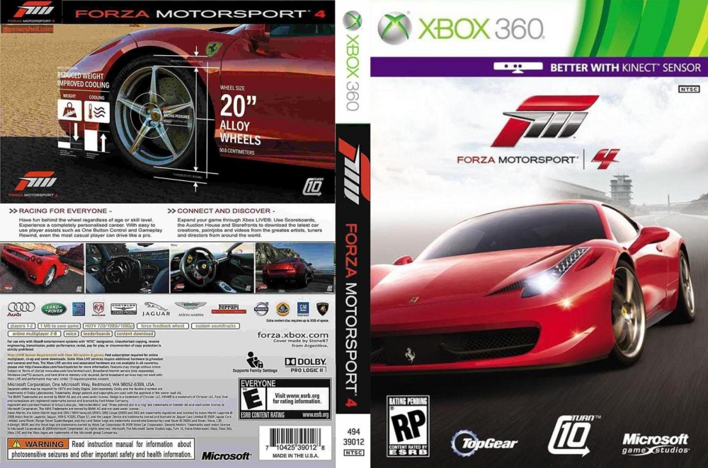 Forza motorsport 4 xbox 360 как играть вдвоем