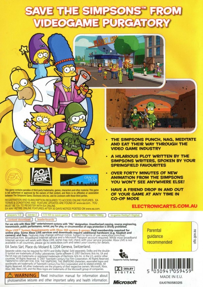 the simpsons game xbox 360 collectible locations